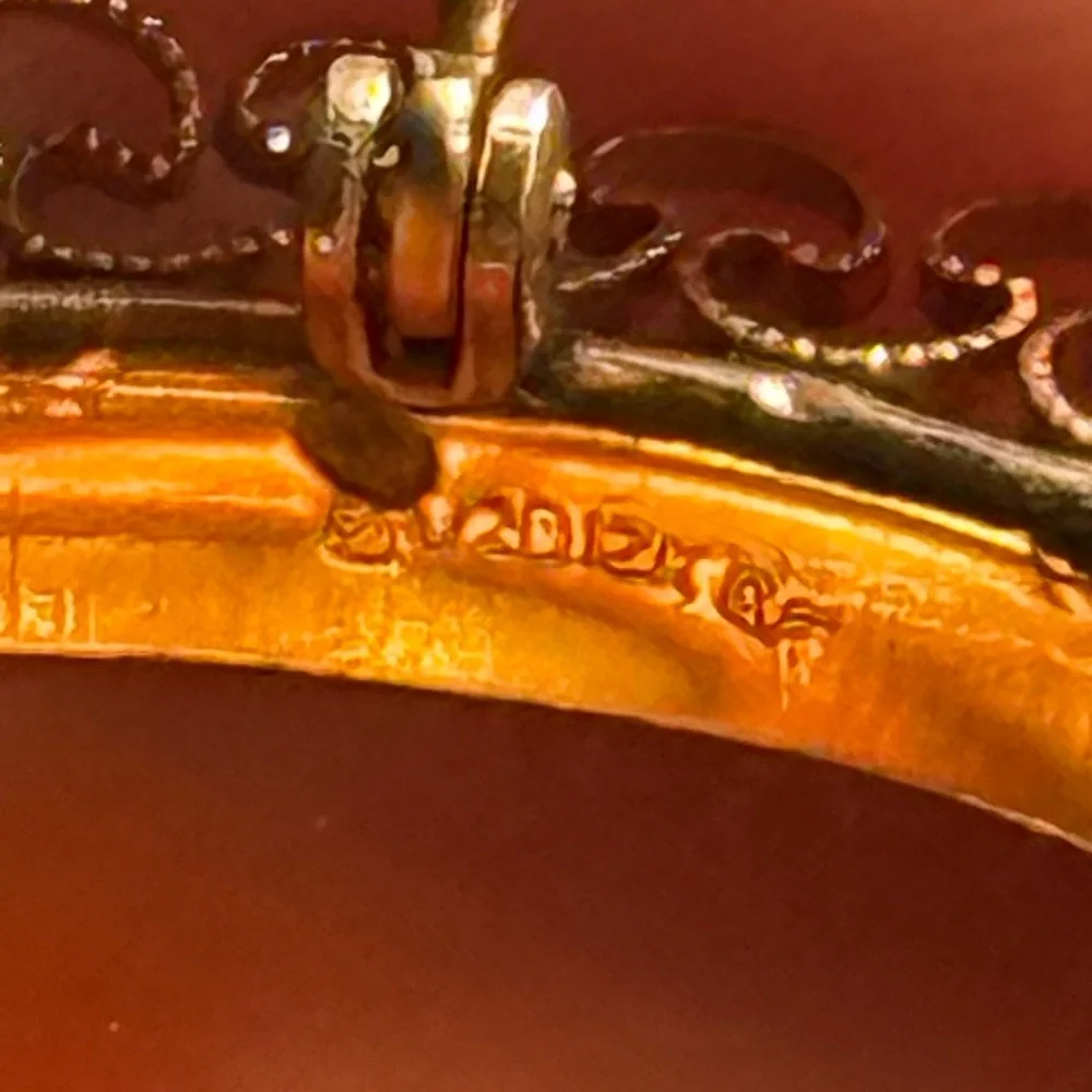Vintage 12K Gold-Filled‎ Cameo Pendant Brooch